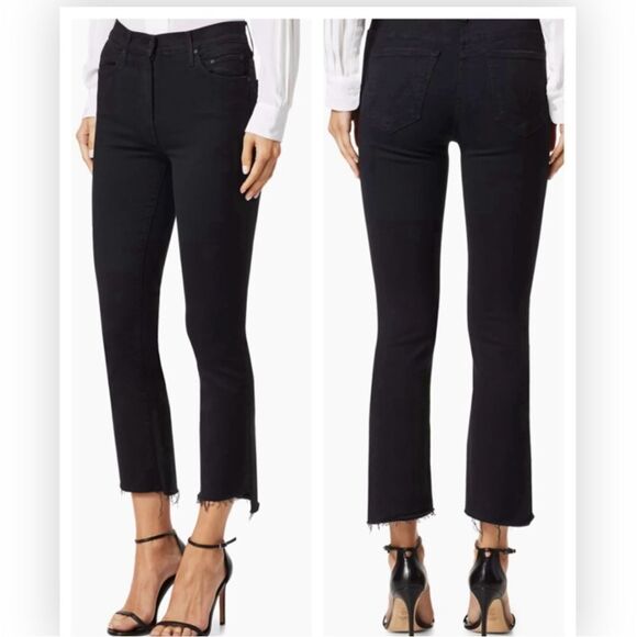 Mother The Insider Mid-Rise Frayed Step-Hem Stretch Crop Not Guilty 26 NWT $228 - Picture 1 of 10